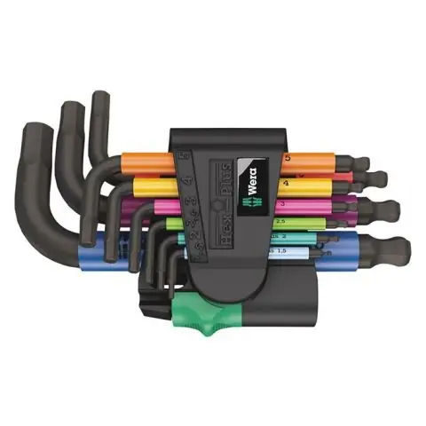 Wera 950/9 Hex-Plus Multicolour 2 Vinkelskruvmejselsats Snabb leverans